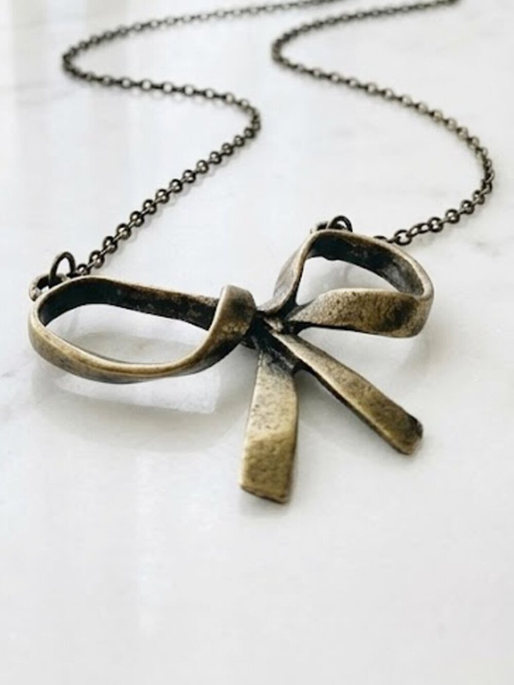 Ladies Bow Tie For Me Necklace